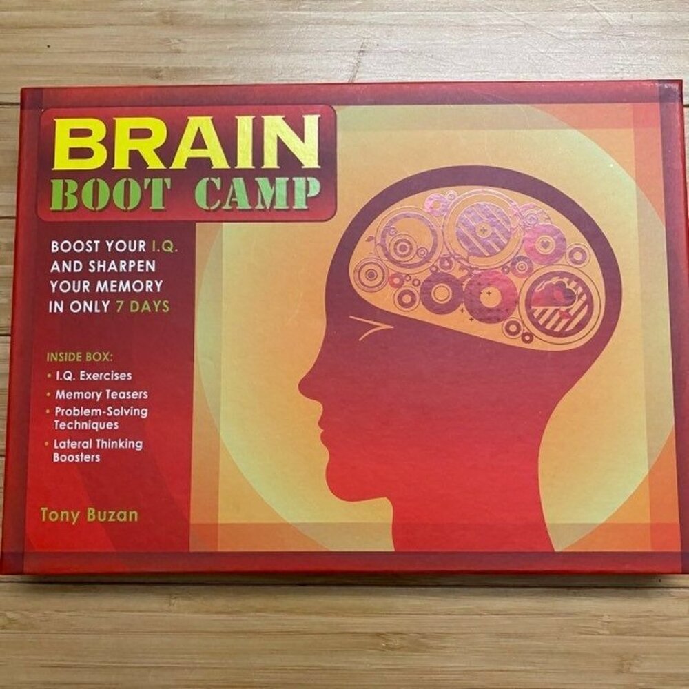 Brain Boot Camp Kit By Tony Buzan Includes Book Memory Wheel & Wipe-Off Board